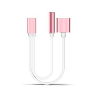 gocomma USB 3.1 Type C Audio Charging Cable Type C To 3.5 Aux Jack Earphone Audio Cable Adapter Charger For Xiaomi 6 Letv Pro 3 LeEco Le 2 Pro Max2 For iPhone 7 Plus 6 6S Plus