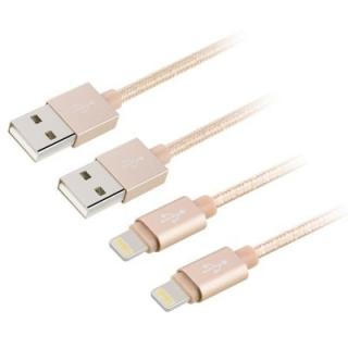 For iPhone Charger 2Pack (2x 3.3ft) Premiumto USB Cable 8 Pin Nylon Braided Charging Cable