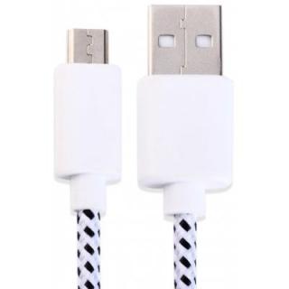 Fabric Braided Data Transfer Charging Cable 2 Meters