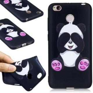 Relief Silicone Case for Xiaomi Redmi 4X Panda Pattern Soft TPU Protective Back Cover