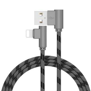 2M Phone Data Cable Extended Fast Charge with Bended USB Interface Charging for iPhone