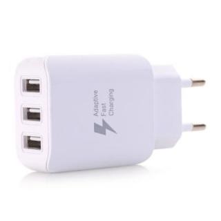 3 USB Wall Charger Travel Adapter Fast Charging EU Plug