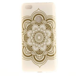 Big White Flower Soft Clear IMD TPU Phone Casing Mobile Smartphone Cover Shell Case for Xiaomi Redmi Note 5A Prime