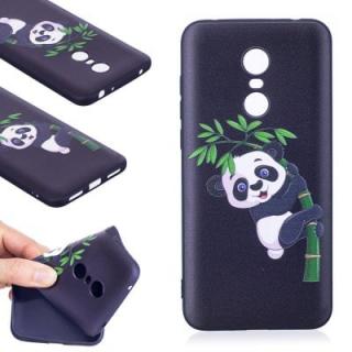 Relief Silicone Case for Xiaomi Redmi 5 Plus  Bamboo Panda Pattern Soft TPU Protective Back Cover