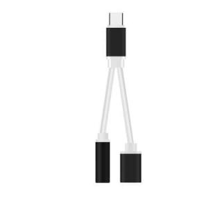 2in1 Audio 3.5mm Headphone Adapter Connector Cord Headset Adapter Cable Charger for Type-c