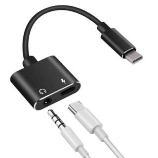 USB Type- C to 3.5 mm and Charger 2 in 1 Headphone Audio Jack Cable Adapter