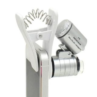 1Pcs Universal  Clip Mobile Phone Microscope Magnifier Micro Lens 60X Optical Zoom Telescope Camera Lens