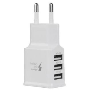 Cwxuan Universal 5V 3A 3-Port USB AC Charger / EU Plug