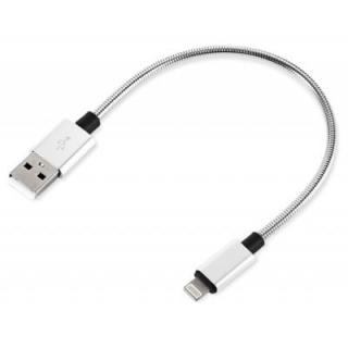 25cm Spring Steel Wire 8 Pin USB Data Sync Charging Cable