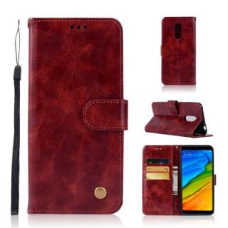 Extravagant Retro Fashion Flip Leather Case For Xiaomi Redmi 5 Phone Bag with Stand PU Wallet Cover Cases