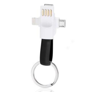 3-in-1 Magnet USB Charging Cable Keychain Design