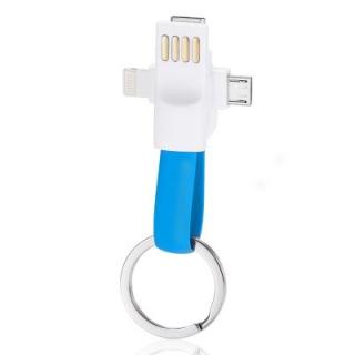 3-in-1 Magnet USB Charging Cable Keychain Design