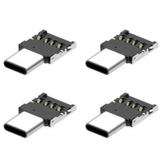 4PCS Type-C to USB 2.0 OTG Adapters