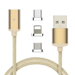 3 in 1 Magnetic Fast Charging Cable for Xiaomi/Iphone/Huawei Mobile Phone