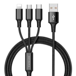 YAOMAISI 8 Pin / Type-C / Micro USB Charging Cable