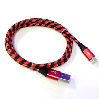 1M Nylon Braid Micro Data Charger Usb Cable for Android