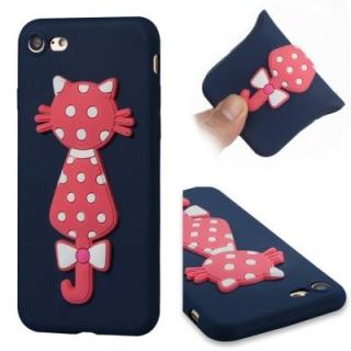 Case for Iphone8 Soft Shell 3D Flower Cat Phone Protection Shell