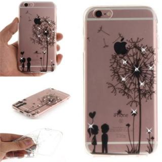 Dandelion Soft Clear IMD TPU Phone Casing Mobile Smartphone Cover Shell Case for iPhone 6/6S