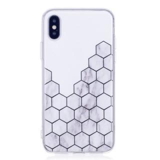 Ultra Thin Plaid Fashion Marble Soft TPU Phone Case for iPhone X