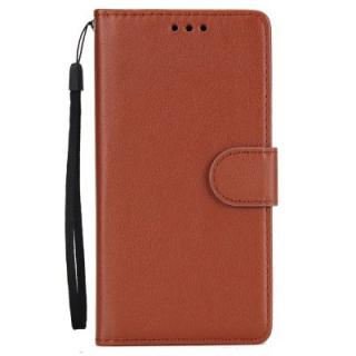 for iPhone X Horizontal Flip Wallet Leather Case with Card Slost Lanyard