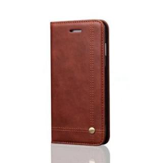 For iPhone X  Folio Antique Leather Case Magnetic Closure Leisure Stand Cover