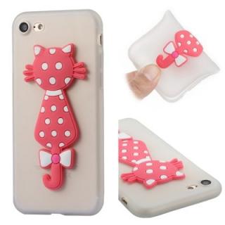 Case for Iphone8 Soft Shell 3D Flower Cat Phone Protection Shell