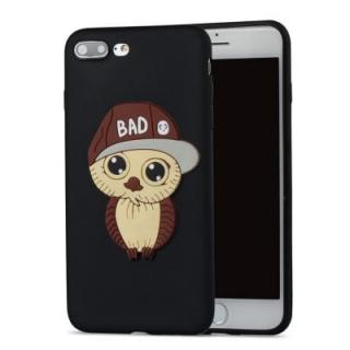 Case for iPhone 7 / 8 Plus Brown Hat Owl Soft Shell