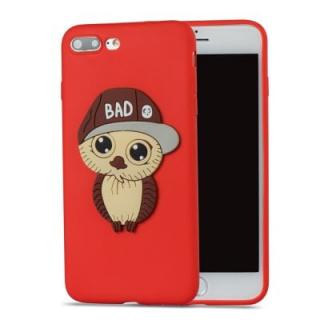 Case for iPhone 7 / 8 Plus Brown Hat Owl Soft Shell