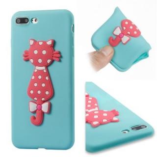 Case for Iphone7Plus Soft Shell 3D Flower Cat Phone Protection Shell