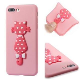 Case for Iphone7Plus Soft Shell 3D Flower Cat Phone Protection Shell