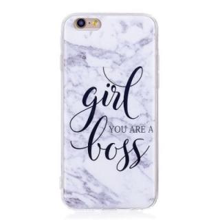 Girl Characters Fashion Marble Soft TPU Phone Case for iPhone 6/6S