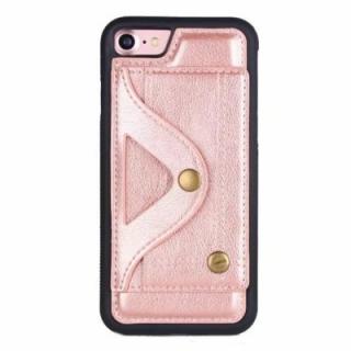 For iPhone 7 / 8 Case Luxury Wallet Fashion Makeup Mirror Leather Card Slot