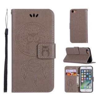 Owl Campanula Fashion Wallet Cover For iPhone 7 Phone Bag With Stand PU Extravagant Retro Flip Leather Case