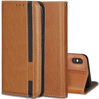 For iPhone X Business Leather Case Magnetic Closure Wallet Stand Cover