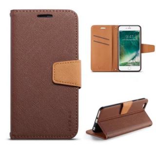 MUXMA Cover Case for iPhone 7 / 8 Retro Twill Leather