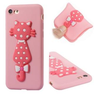 Case For Iphone7 Soft Shell 3D Flower Cat Phone Protection Shell