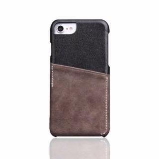 For iPhone 7 / 8 Back Cover Mixed Colors Geuine Leather Case