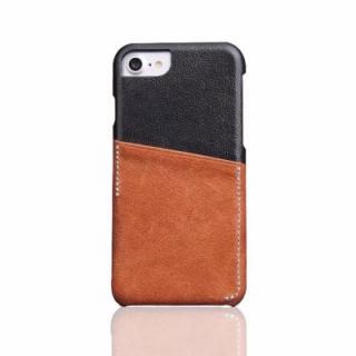 For iPhone 7 / 8 Back Cover Mixed Colors Geuine Leather Case