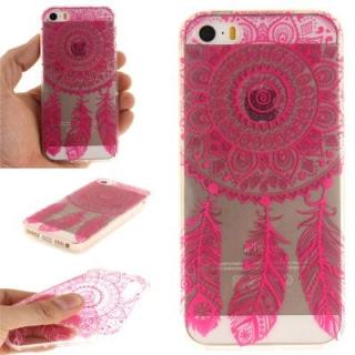 Cover Case for  iPhone 5S/SE Rose Bell Soft Clear IMD TPU Phone Casing Mobile Smartphone