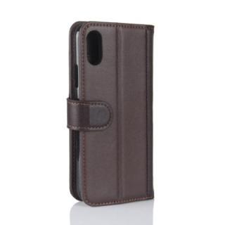 For iPhone X Luxury Genuine Leather Wallet Flip Folio Cover Case