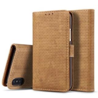 Flip Leather Fundas  Retro Mesh Wallet Cover Stand for iphone X Case