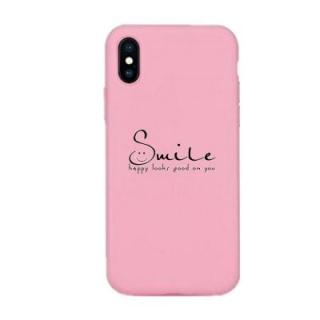 Case for iPhone X Pink Soft TPU Expression Pattern