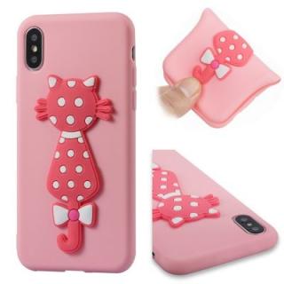 Case For IphoneX Soft Shell 3D Flower Cat Phone Protection Shell