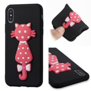 Case For IphoneX Soft Shell 3D Flower Cat Phone Protection Shell