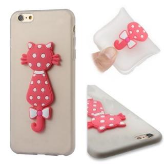 For Iphone6Plus Soft Shell 3D Flower Cat Phone Protection Shell