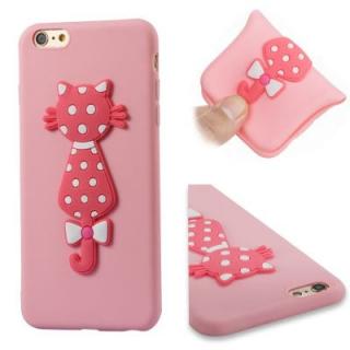 For Iphone6Plus Soft Shell 3D Flower Cat Phone Protection Shell