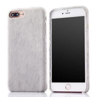 for iPhone 7 Plus/8 Plus Mobile Phone Shell Brown Velvet Plush Couple Female Tide