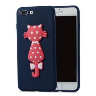 Case for Iphone8Plus Soft Shell 3D Flower Cat Phone Protection Shell