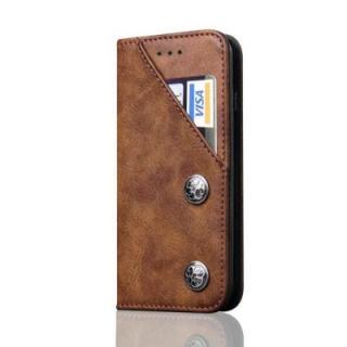 For iPhone 6 Plus / 6s Plus Leather Case Magnetic Closure Antique Copper Grain Wallet Pouch Cover