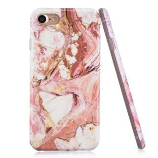 Luxury Marble Stone Pattern Slim Fit Soft Tpu Mobile Phone Case Cover Coque for iPhone 7 - PINK